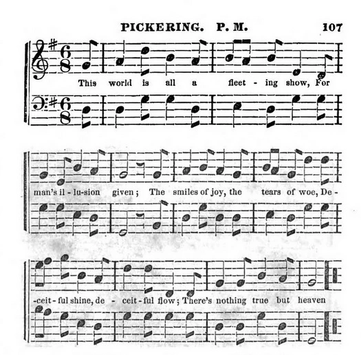 PICKERING in Sacred Songs 1843