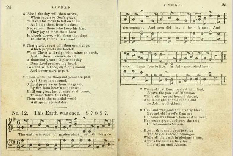 This earth was once a garden place -Bellows Falls Hymnal 1844